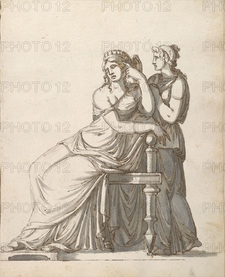 Sketchbook of Roman antiquities, Dupasquier, Antoine-Léonard, 1748?-1832, pen and ink, pencil, wash, 1779, Drawings