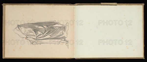 Sketchbook, Preziosi, Amadeo, 1816-1882, pencil, gray wash, white heightening, 1875, The sketchbook by Maltese artist Preziosi