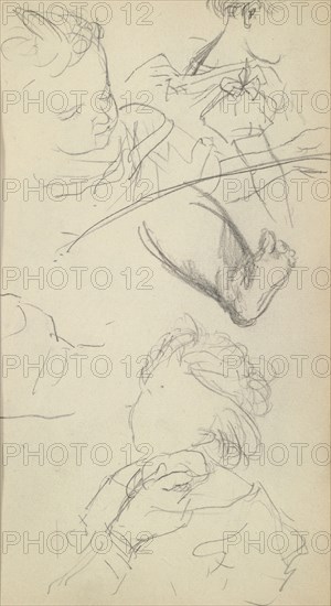 Sketchbook of Adolph Menzel, Menzel, Adolph, 1815-1905, pencil on paper, 1863, German painter