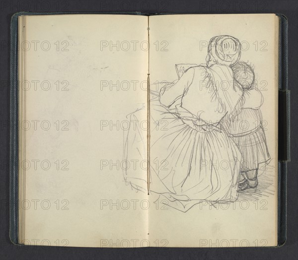 Sketchbook of Adolph Menzel, Menzel, Adolph, 1815-1905, pencil on paper, 1863, German painter