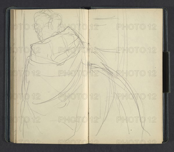 Sketchbook of Adolph Menzel, Menzel, Adolph, 1815-1905, pencil on paper, 1863, German painter