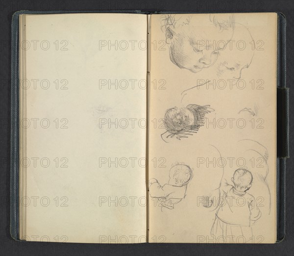 Sketchbook of Adolph Menzel, Menzel, Adolph, 1815-1905, pencil on paper, 1863, German painter