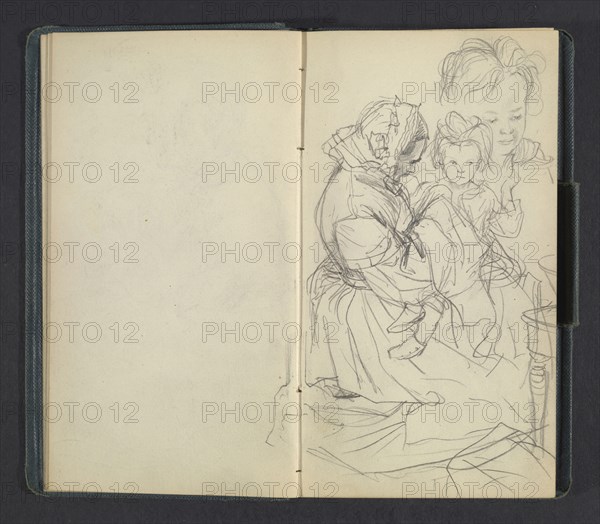 Sketchbook of Adolph Menzel, Menzel, Adolph, 1815-1905, pencil on paper, 1863, German painter