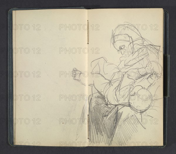 Sketchbook of Adolph Menzel, Menzel, Adolph, 1815-1905, pencil on paper, 1863, German painter