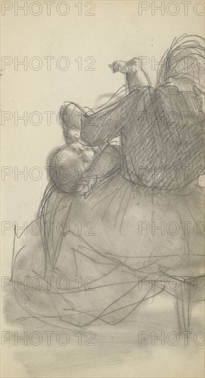 Sketchbook of Adolph Menzel, Menzel, Adolph, 1815-1905, pencil on paper, 1863, German painter