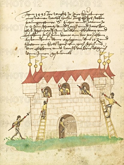 Schembart Buch, Schembard Büch, Anonymous, 16th century, Leaves 2r-4r: historical account of the civic festival of the Nuremberg