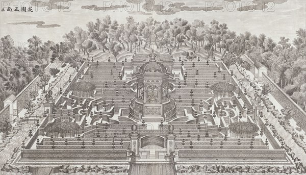 Yuan Ming Yuan, engraving, 1783-1786, The set of twenty views of the European Pavilions at the Garden of Perfect Clarity