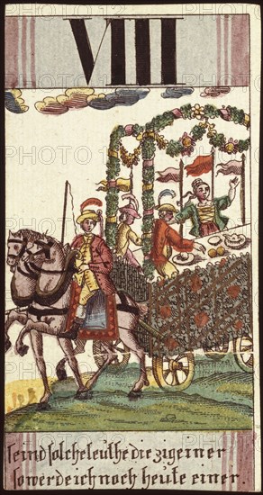 Seind solche Leuthe die Zigeiner so werde ich noch heute einer, Baurn Hochzeit, Göbl, Andreas Benedictus, 1765-1792, Etching