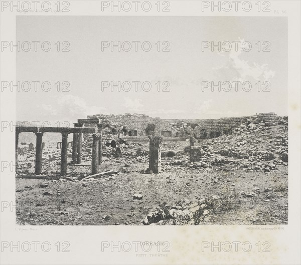 Djerash: Petit Theatre/Voyage du Duc de Luynes, Voyage d'exploration à la mer Morte, à Petra, et sur la rive gauche du Jourdain