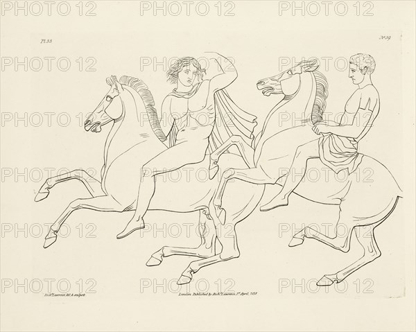 Plate 33, Elgin marbles from the Parthenon at Athens: exemplified by fifty etchings, selected from the most beautiful