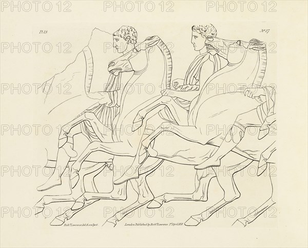 Plate 25, Elgin marbles from the Parthenon at Athens: exemplified by fifty etchings, selected from the most beautiful