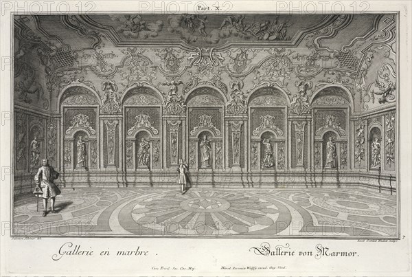 Gallerie en marbre = Gallerie von Marmor, Residences memorables de líncomparable heros de nötre siecle, ou Representation exacte