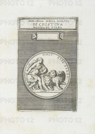 Medaglia D'ella Maesta: Di Cristina Regina di Svesia, Le gemme antiche figurate, Agostini, Leonardo, 1593-ca. 1670, Bellori