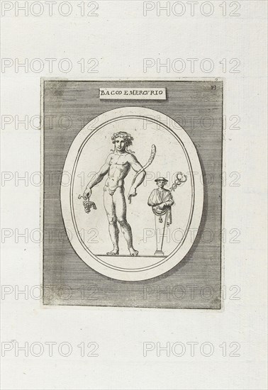 Bacco E Mercurio, Le gemme antiche figurate, Agostini, Leonardo, 1593-ca. 1670, Bellori, Giovanni Pietro, 1615?-1696., Bussotti