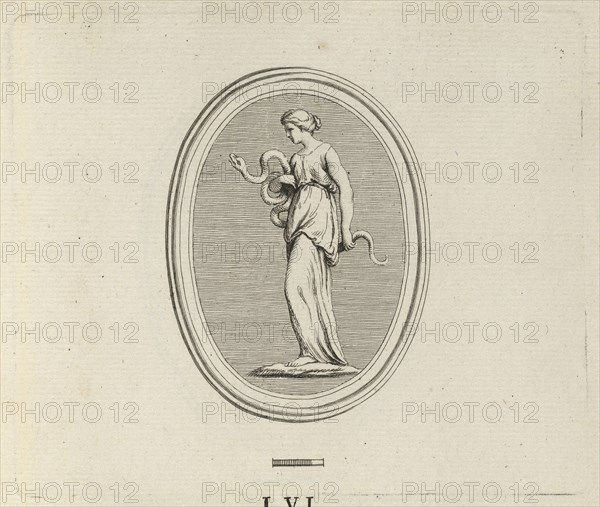 LVI. Hygieia ou La Santé. Agathe-Onyx. Traité des Pierres Gravées, Bouchardon, Edme, 1698-1762, Mariette, Pierre Jean, 1694-1774