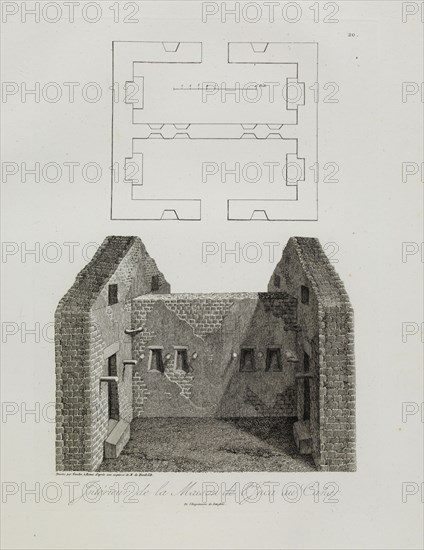 Intérieur de la Maison de l'Inca, au Cañar, Vues des Cordillères, et monumens des peuples indigènes de l'Amérique, Gmelin