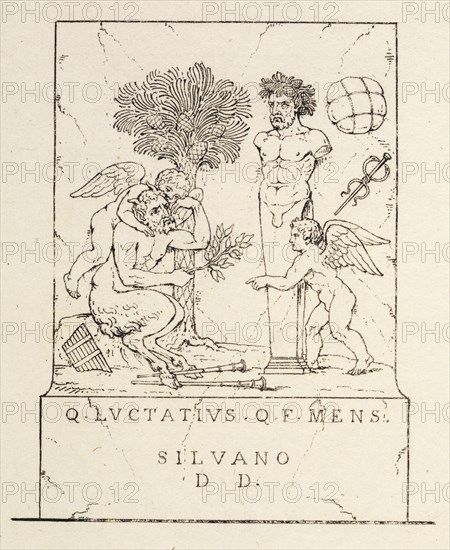 Plate 52. An Altar from the Antiquitates sacrae et civiles romanorum explicatae, A collection of antique vases, altars, paterae