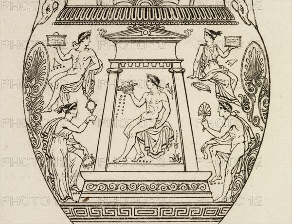 Plate 26. A Vase from the Galerie Mythologique, A collection of antique vases, altars, paterae, tripods, candelabra, sarcophagi