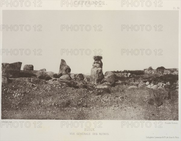 Cappodoce Euïuk: vue générale des ruines, Exploration archéologique de la Galatie et de la Bithynie: d'une partie de la Mysie