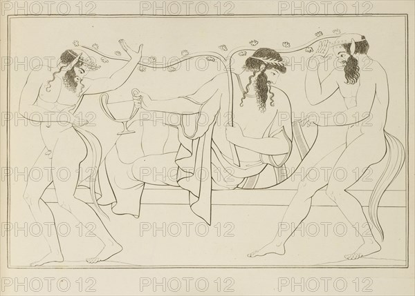 Plate 37, Collection of engravings from ancient vases mostly of pure Greek workmanship discovered in sepulchres in the kingdom