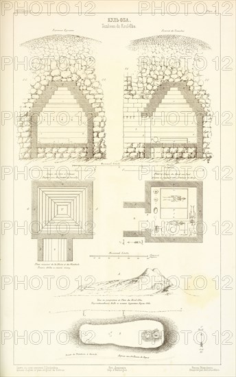 Tombeau du Koul-Oba, Antiquités du Bosphore Cimmérien conservé es au Musée impérial de l'Ermitage, Lithography, 1854