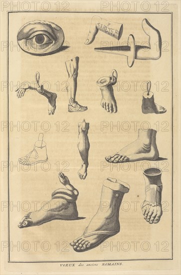 Votive Figures of the Ancient Romans, Ceremonies et coutumes religieuses de tous les peuples du monde, Picart, Bernard, 1673