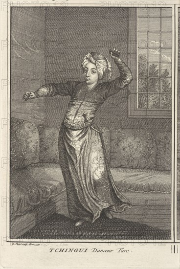 A Turkish Dancer, Ceremonies et coutumes religieuses de tous les peuples du monde, Picart, Bernard, 1673-1733, Engraving, 1723