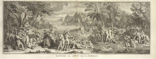 Greek Baptism in the Jordan River, Ceremonies et coutumes religieuses de tous les peuples du monde, Picart, Bernard, 1673-1733