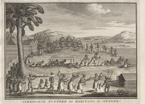 Funeral Rites of the Inhabitants of Guinea, Ceremonies et coutumes religieuses de tous les peuples du monde, Picart, Bernard