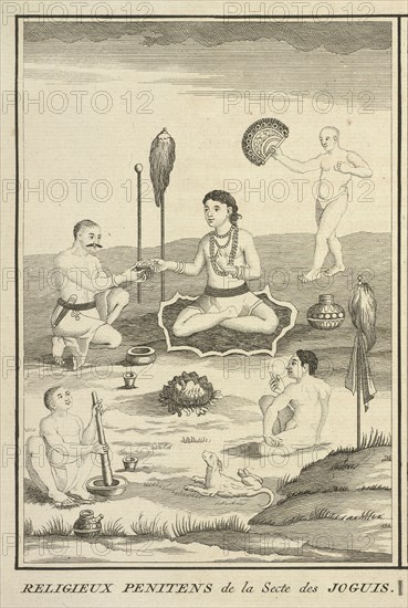 Penitents from a Sect of Yogis, Ceremonies et coutumes religieuses de tous les peuples du monde, Picart, Bernard, 1673-1733