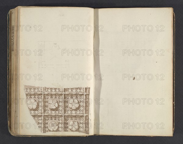 Sketchbook, Percier, Charles, 1764-1838, pencil, ink, wash, 1790, The sketchbook, attributed to the architect Charles Percier