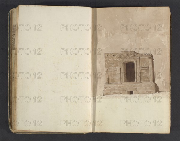 Sketchbook, Percier, Charles, 1764-1838, pencil, ink, wash, 1790, The sketchbook, attributed to the architect Charles Percier