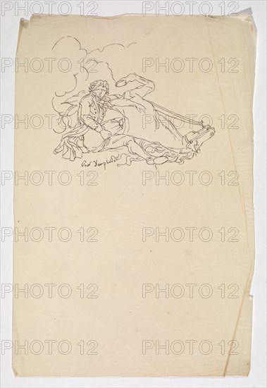 Album 11, David, Jacques-Louis, 1748-1825, pencil, charcoal, ink and wash, 1775-1785