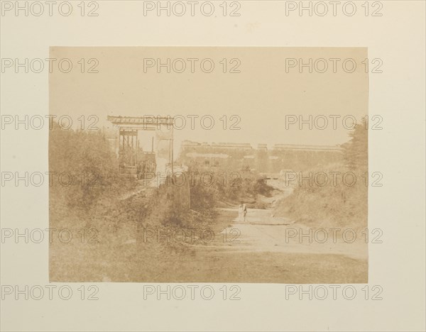 Mura di Roma presso la Breccia, Fotografi di Roma 1849, Lecchi, Stefano, 19th century, c. 1849, salted paper prints, 43 x 31 cm