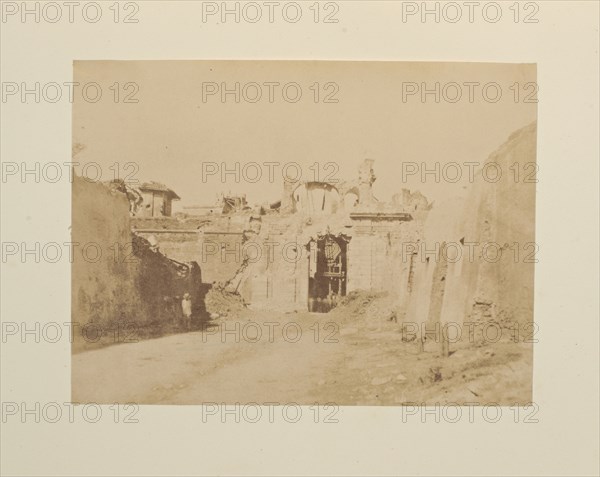 Porta San Pancrazio, di fuori, Fotografi di Roma 1849, Lecchi, Stefano, 19th century, c. 1849, salted paper prints, 43 x 31 cm