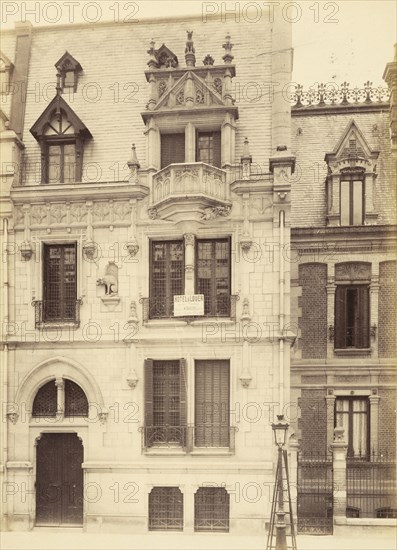 Facade of a hotel designed by the architect Stephen Sauvestre, Etudes de façades, Lampué, Pierre, fl. 1865-1890, Sauvestre