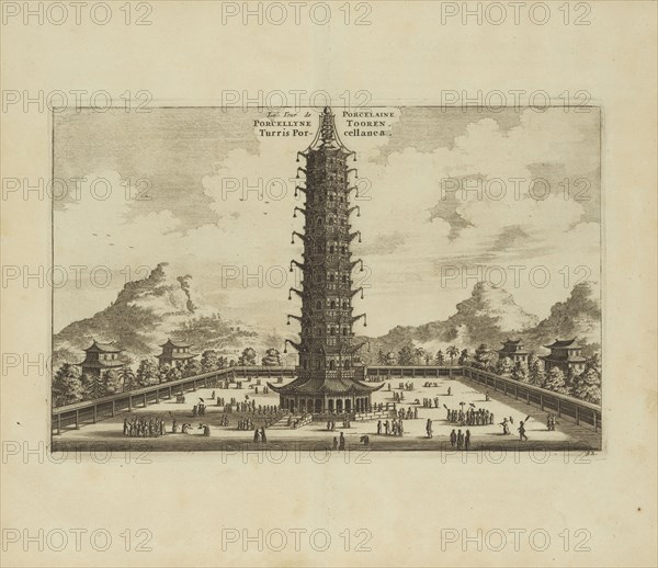 La tour de porcelaine, Legatio batavica ad magnum Tartariæ chamum Sungteium, modernum Sinæ imperatorem, Nieuhof, Johannes, 1618