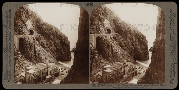 Majori, Convent of Saint-Mary-of-the-Sea, Majori, Stereographic views of Italy, Underwood and Underwood, Underwood, Bert, 1862