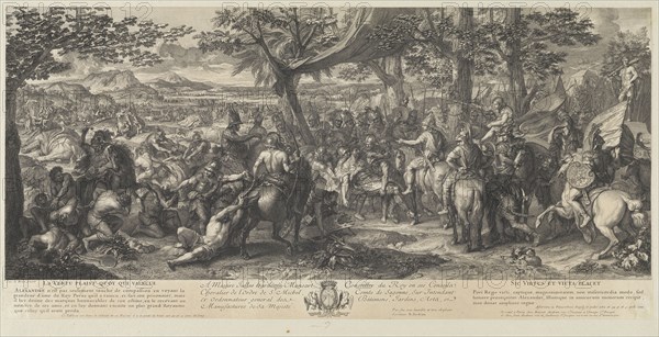 Alexander and Porus, Battles of Alexander, Audran, Benoît, 1661-1721, Audran, Jean, 1667-1756, Le Brun, Charles, 1619-1690