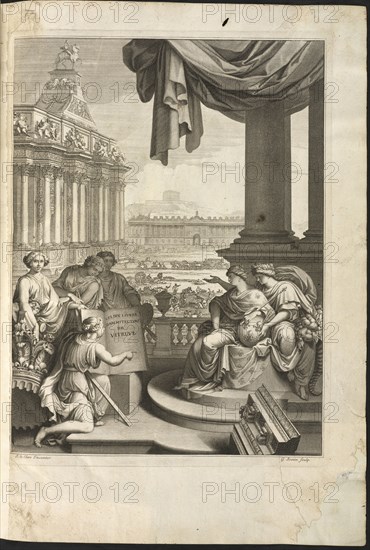 Frontispiece, Les dix livres d'architecture de Vitruve, corrigez et traduits nouvellement en françois