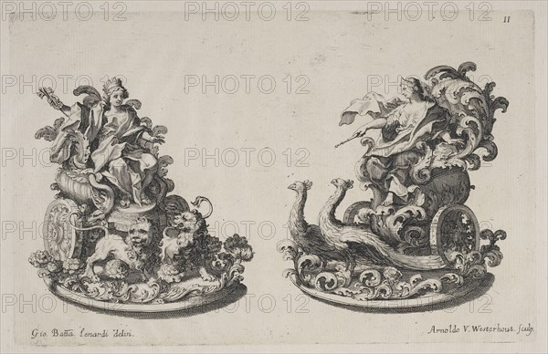 Trionfi or sugar sculptures of Cybele and Juno, Raggvaglio della solenne comparsa, fatta in Roma gli otto di gennaio MDCLXXXVII