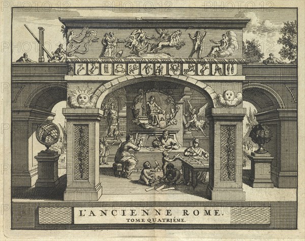 Frontispiece of volume 4, L'ancienne Rome: la principale des villes de l'Europe, avec toutes ses magnificences et ses delices