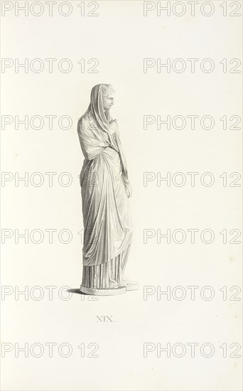 Herculaneum Woman, Augusteum, ou, description des monumens antiques qui se trouvent à Dresde, Becker, Wilhelm Gottlieb, 1753