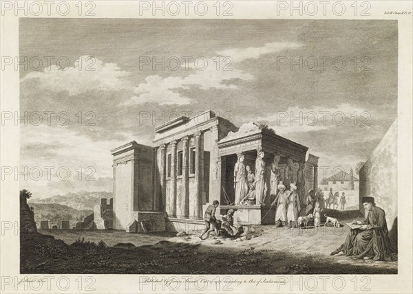 A View of the West End of the Temple of Minerva Polias, and of the Pandrosium, The antiquities of Athens, Newton, W., Stuart