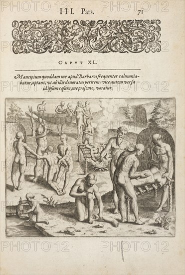 Brazil, Brasil, Americæ tertia pars: memorabile provinciæ historiam contin?s, Brÿ, Theodori de, 1528-1598, Engraving, 1592
