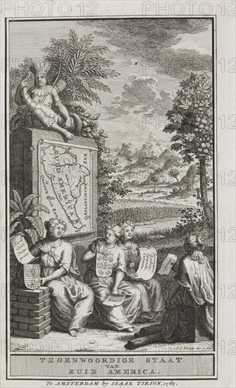 Tegenwoordige Staat van Zuid America, Gutierrez collection of maps and images of the Americas, ca. 1570-1904, Philips, J. C