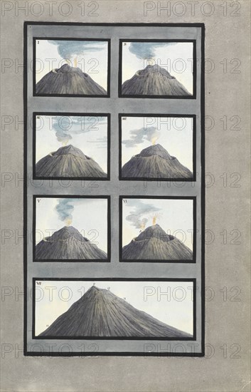 Plans of the top of Mount Vesuvius, Campi Phlegræi., Fabris, Peter, 18th cent., Hamilton, William, Sir, 1730-1803, Engraving