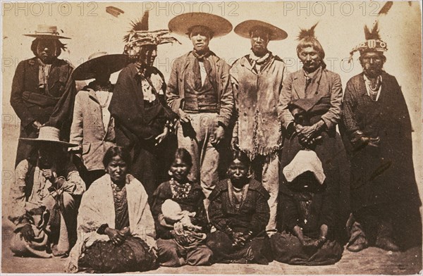 Indios Kikapos, Mexique, Aubert, François, 1829-1906