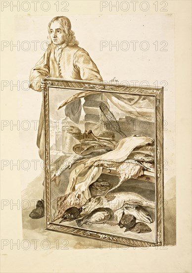 Catalogue raisonne et figure de ses tableaux, La Galerie Électorale de Düsseldorf, Pigage, Nicolas de, 1723-1796, Red crayon