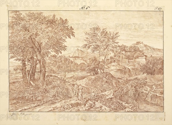 Catalogue raisonne et figure de ses tableaux, La Galerie Électorale de Düsseldorf, Pigage, Nicolas de, 1723-1796, Red crayon